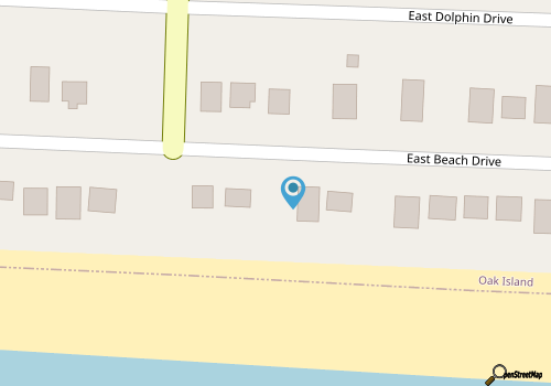 Clear Skies: Spacious 7-Bedroom Oceanfront Retreat in Oak Island, NC, perfect for up to 20 guests. map location