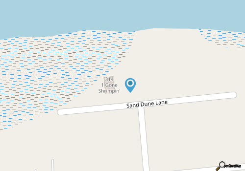 Waterfront home with wrap-around deck, two blocks from ocean map location