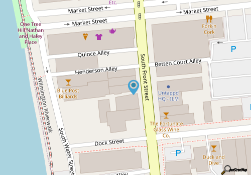 The Grand on Front | Massive Downtown Wilmington Loft map location