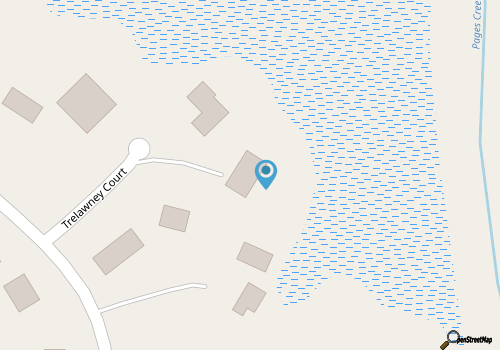 Luxury Waterfront Cottage with Panoramic Waterway Views map location