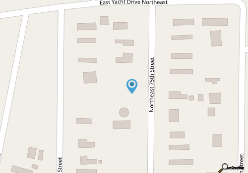 Coastal cottage with short walk to the beach and fishing pier map location