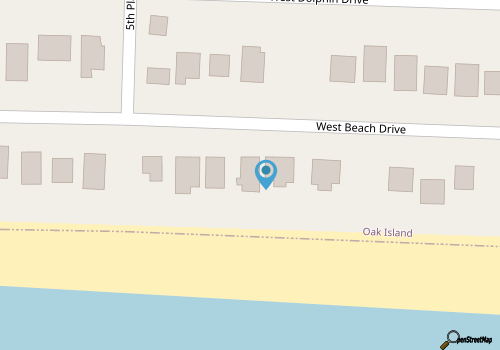 Cozy Beachfront Home With Direct Beach Access map location