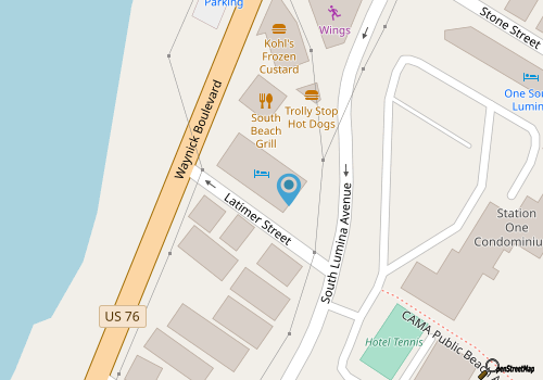 Summer Sands Suites map location