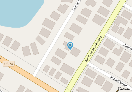 Family and Dog Friendly Oasis One Block from Beach map location