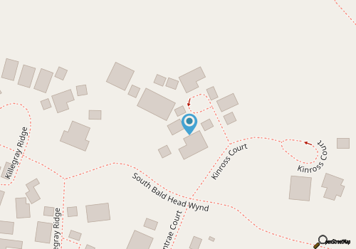 High dunes of Bramble Reach cottage with ocean views map location