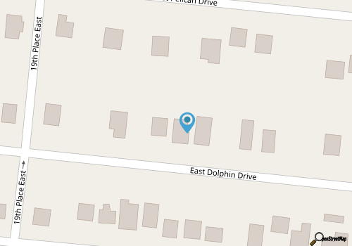 Moms Beach House, family retreat with two kitchens map location