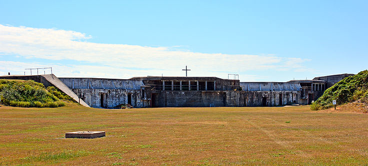 The remains of Fort Caswell