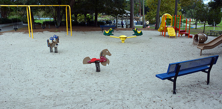 A playground at Mclean Park in Myrtle Beach, SC