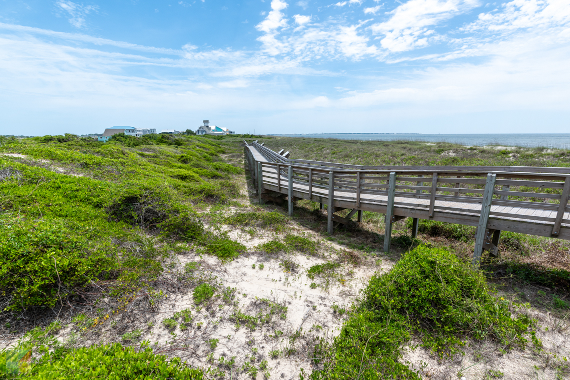 Oak Island Beach walkway
