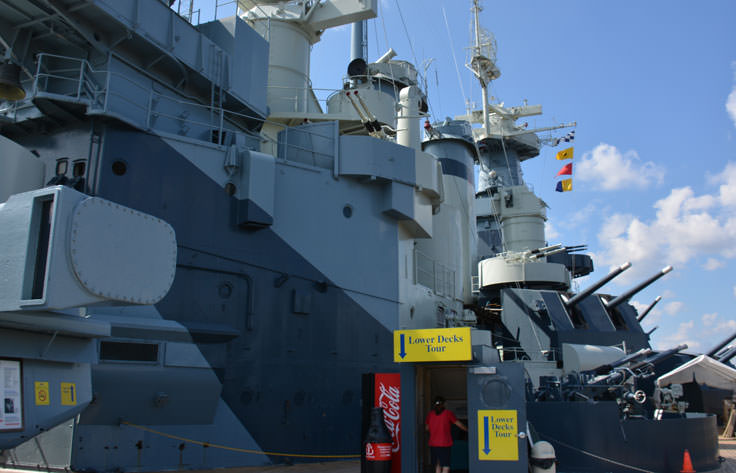Go below deck at the USS North Carolina in Wilmington, NC