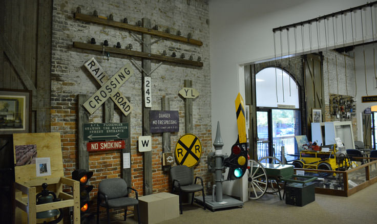 Exhibits at the Wilmington Railroad Museum