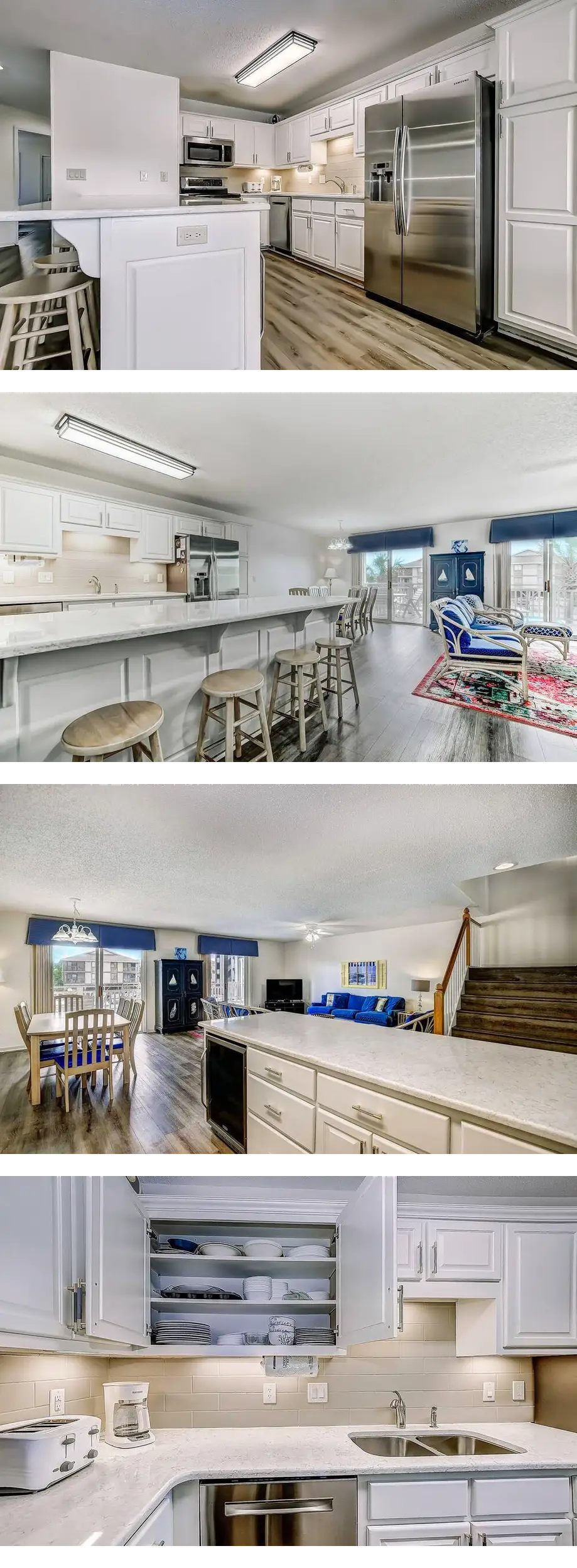 Recently Renovated Spacious 6 Bedroom Condo, Just Steps From The Ocean