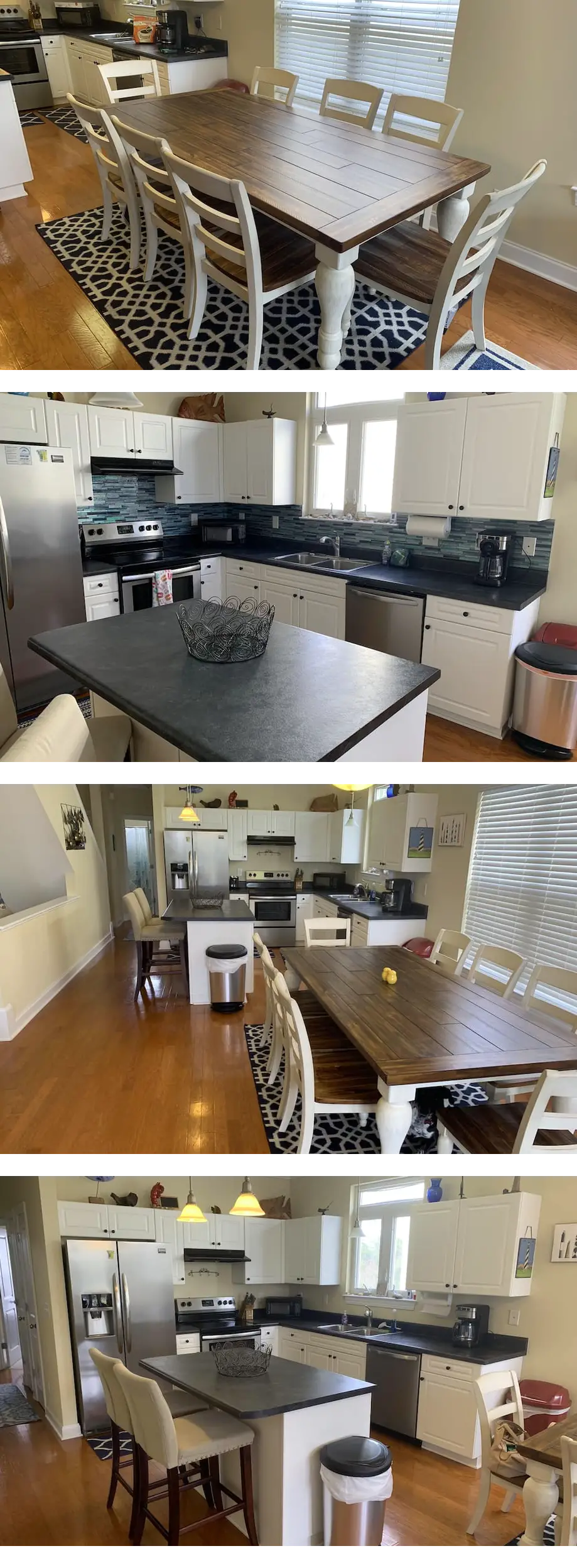 Comfy and tasteful 4 BR / 3 Full Bath Duplex. All linens and towels included