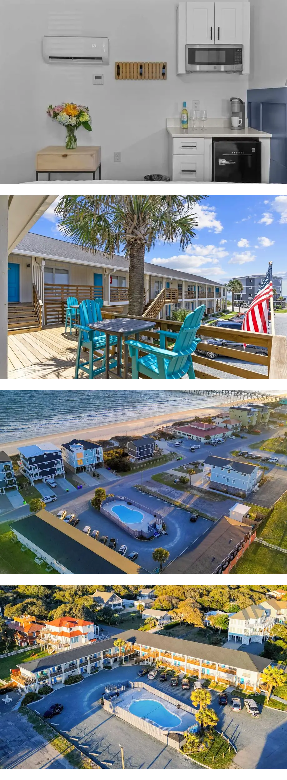 Beach House OKI - Queen Room in hotel on Oak Island, North Carolina