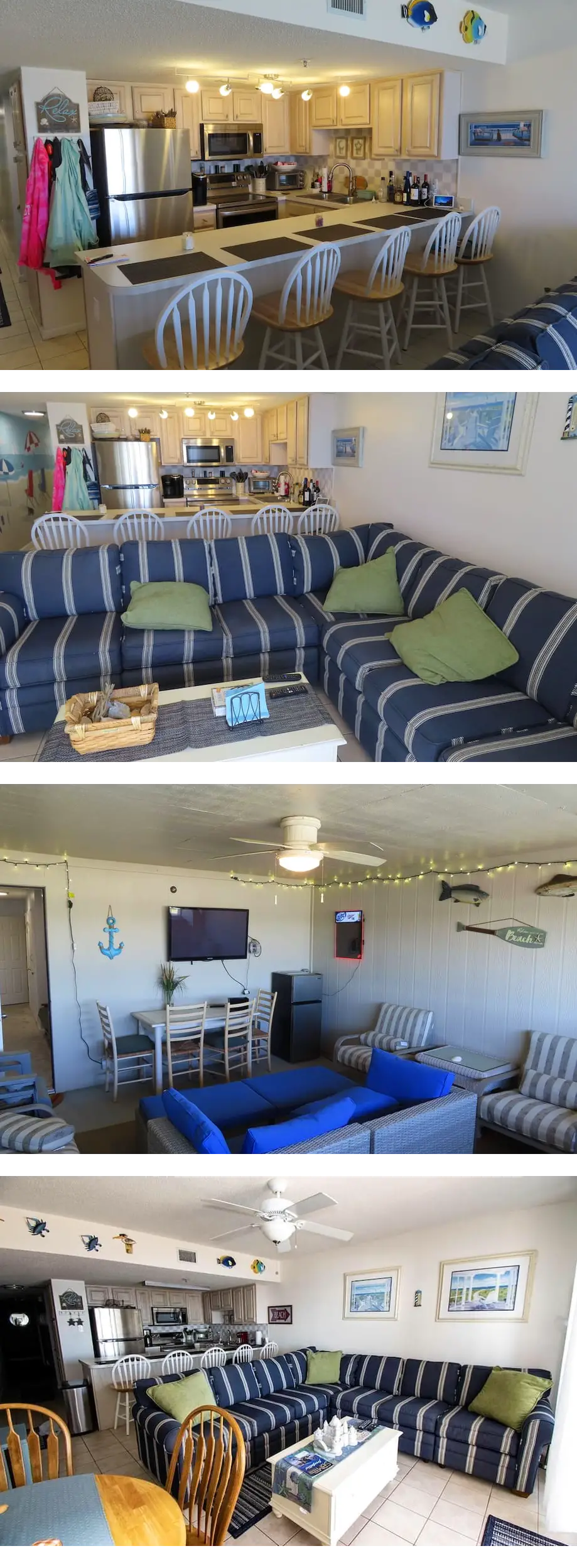3 BR Ocean front condo with WiFi pool, A...