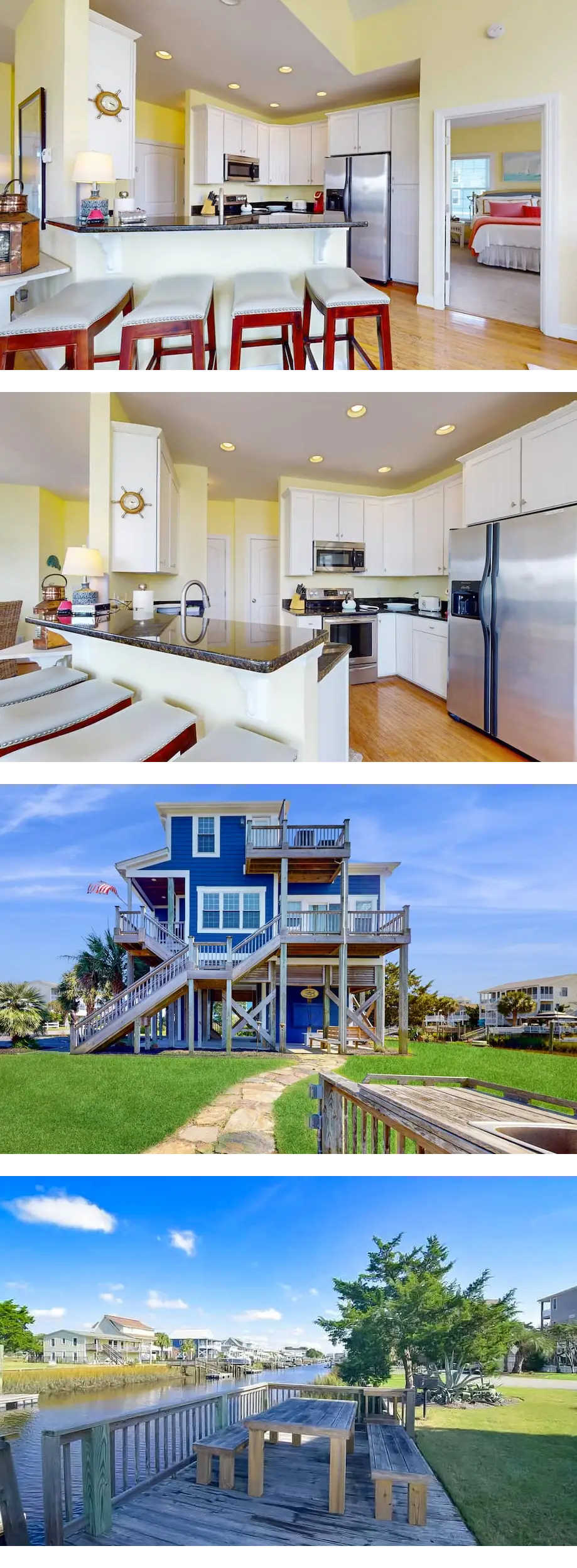 Canal front home with private boat dock ...