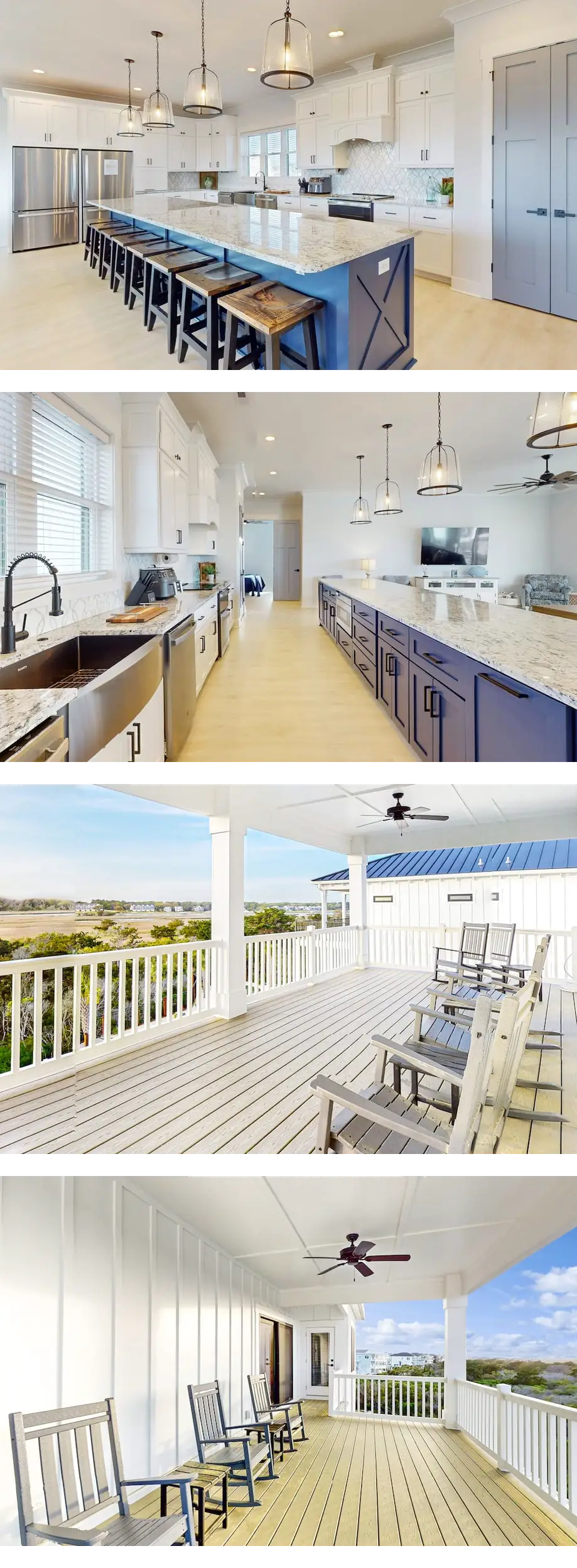 Water-view home near the beach with pool...