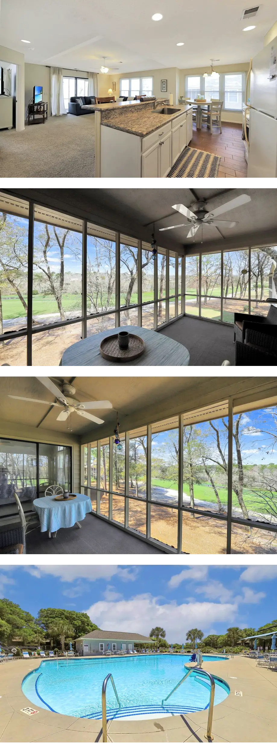 Cozy 1-bedroom 3rd floor condo with golf...